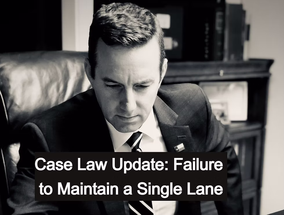 State v. Hardin — Failure to Maintain a Single Lane